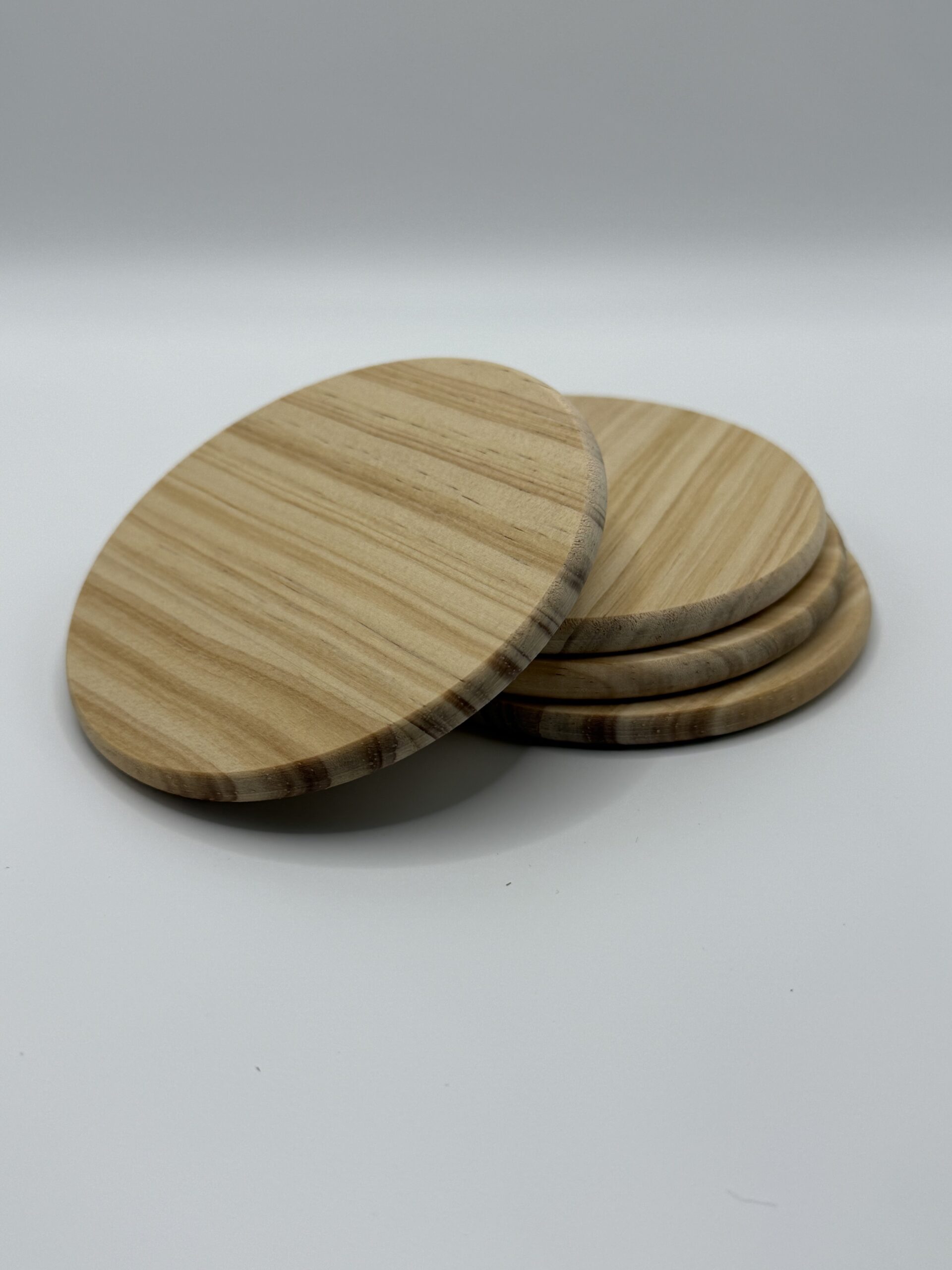 4in Wood Coaster Round